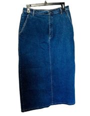 Vintage Gloria Vanderbilt High Waisted Jean Skirt Denim Pencil Skirt