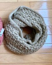 Waffle Knit Circle Scarf