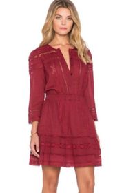 Tularosa Payton Dress Burnt Sienna Lace Mini