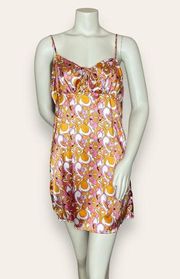 Vintage Justify Slip Dress‎ NWT Deadstock Y2K Mini Mod Print Retro Juniors Large