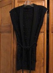 Daytrip Black Sparkly Cardigan Medium