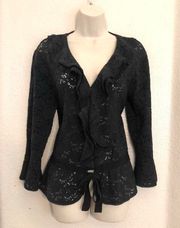 NWOT  lace cardigan. Sz L