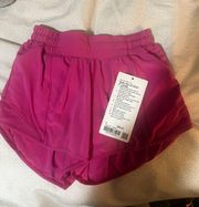 Lululemon Pink Hotty Hot Shorts 4”