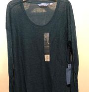 Vera Wang Light Dark Teal Sweater size Medium NWT