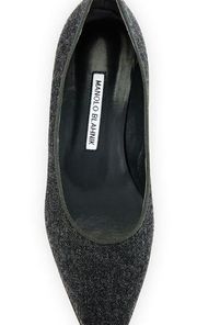 Manolo Blahnik Flannel Flats