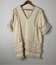 Spell & The Gypsy Knit Fringe Coin Dress Size Medium