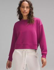 Ribbed Softstreme Perfectly Oversized Cropped Crew - Retail $118