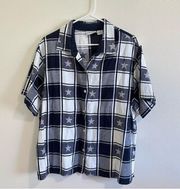 Vintage Star Plaid button up 22/24 Fashion Bug