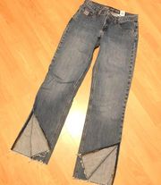 Cruel Girl Split Hem Bootcut Jeans