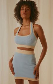 NWT  Baby Blue Halter Top- Size Small