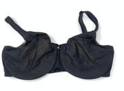 Chantelle Bra Women's Size 34DDDD Black Unlined Underwired Hook Closure