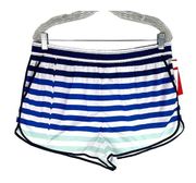 Hunter for Target Shorts Rain Stripes Blue White Large Pockets New