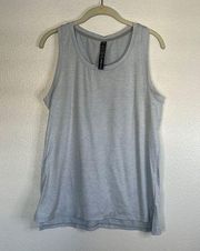 EUC NYL Light Blue Workout Tank Top sz L