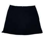 Lady Hagen Women's Golf Skort Athletic Skirt with Shorts Solid Black Size 8