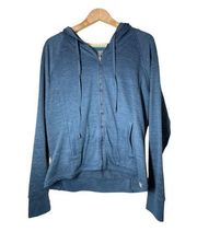 Title Nine Blue Full Zip Hoodie Jacket XL Womens