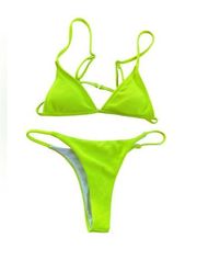 SheIn Neon bikini set 2 pcs size S/M