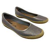 Clarks Collection Womens Danelly Adira Ballet Flats 7 1/2 Espadrille Rope Pewter