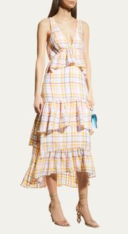 Dress Astor Plaid Ruffle