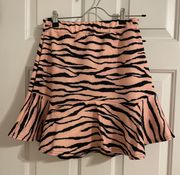 Zebra Print Skirt 