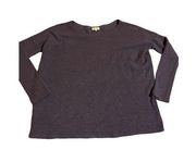 Piko 1988 dark purple fuzzy sweater M