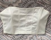 White Corset Tube Top