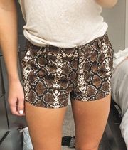 Snake Skin Shorts