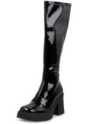 Klarisa Latex Platform Boots