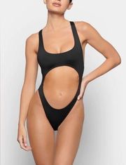 NWT Skims Monokini One Piece Swimsuit in Onyx Size XL