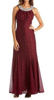 R&M Richards Merlot Evening dress size 16