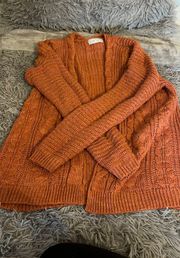 Rusty Orange Cardigan 