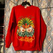 vintage mardi gras crewneck