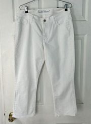 Old Navy The Sweetheart Cropped Jeans Women's 10 Reg White Denim Mid Rise