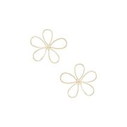 Shashi Anemone Stud Earrings Gold Womens Size OS