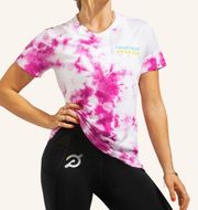 Women’s Fuchsia Tie-Dye Short Sleeve