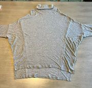 H‎ by Bordeaux Womens Blouse Gray Size Small Turtle Neck Short sleeve