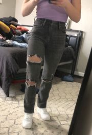 Distressed Mom Jeans