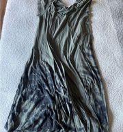 We the free xs green & black maxi dress