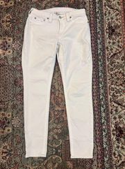 WILL NOT TAKE LESS Ladies True Religion White Low Rise Skinny Jeans