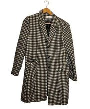 Le Suit Black & Brown Vintage Style Long Blazer/Suit Coat
