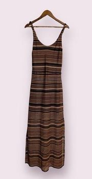 Sanctuary Striped A-line Maxi Dress in Desert Escape- size medium