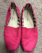 Hot pink Slip Ons