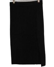 Womens Abercrombie & Fitch Black Midi Pencil Skirt With High Cut Slit Size XS