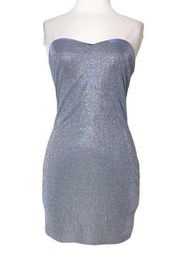 Revolve About us iridescent metallic mini dress