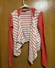 Chaser Stripped Open Cardigan size m