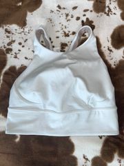 White Sports Bra