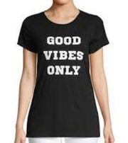 NWT Good Vibes Only 100% Organic Cotton Tee Top