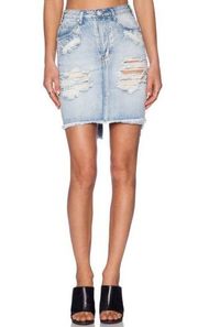 One Teaspoon High Waist 2020 Denim Mini Skirt