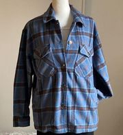 Velvet Heart Women’s Plaid Button Up Shirt Jacket Shacket with Pockets