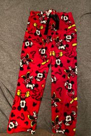 Minnie Mickey Mouse Fleece Pants