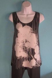 Miss Wu 100% Silk Vintage 80's Tank Top Size 8